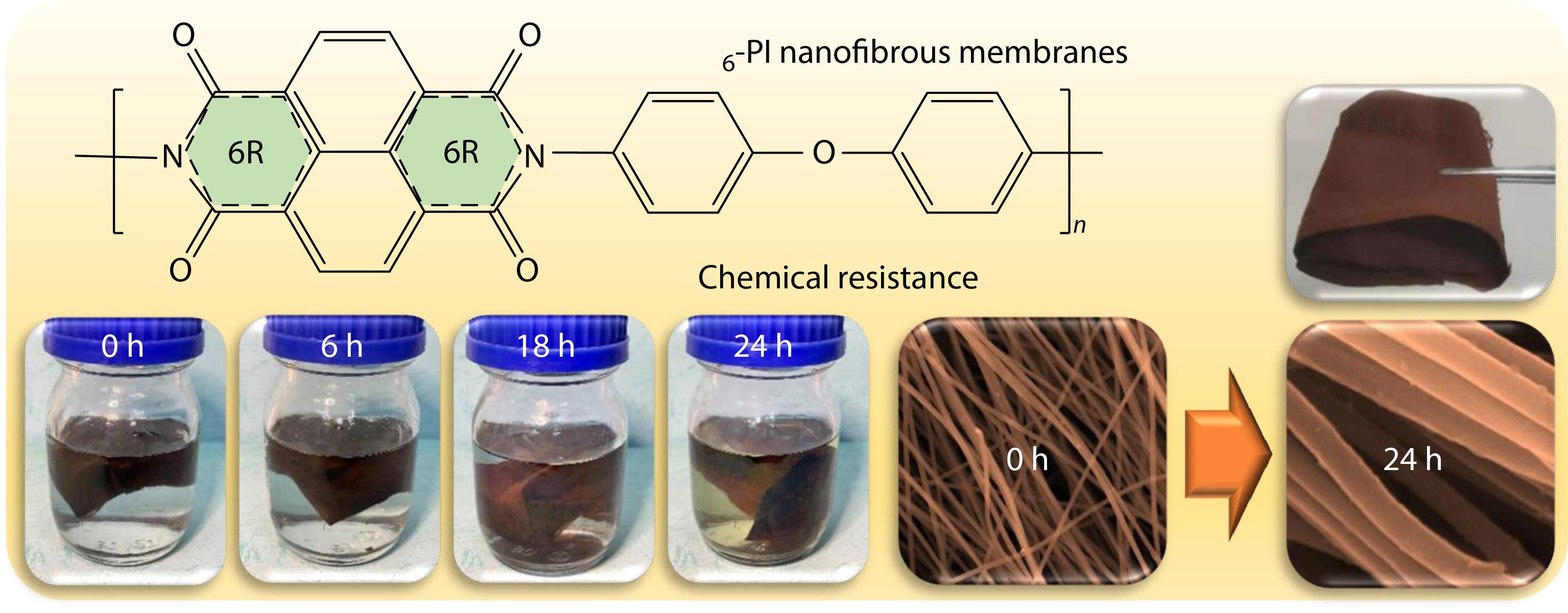 High Performance Electrospun Polynaphthalimide Nanofibrous Membranes with Excellent Resistance to Chemically Harsh Conditions