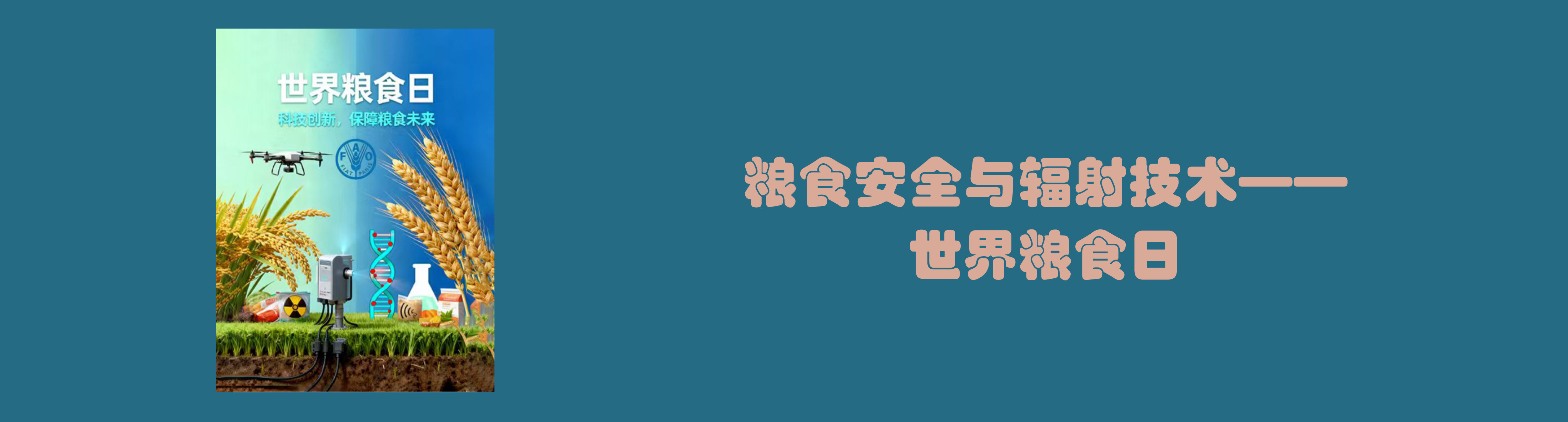 10月16日，世界粮食日——粮食安全与辐射技术
