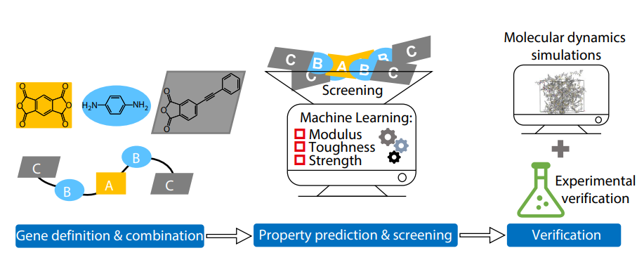 Machine-learning-assisted Materials Genome Approach for Designing High-performance Thermosetting Polyimides