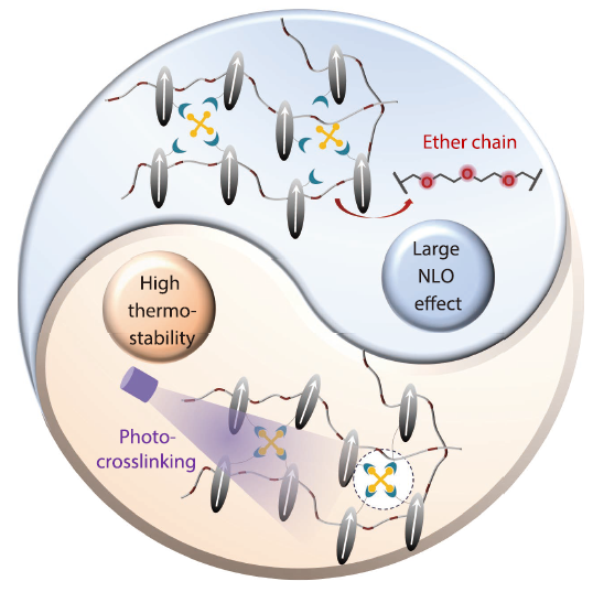 Photo-crosslinked Second-order Nonlinear Optical Polymer Films with Large Nonlinear Optical Effect and High Thermostability
